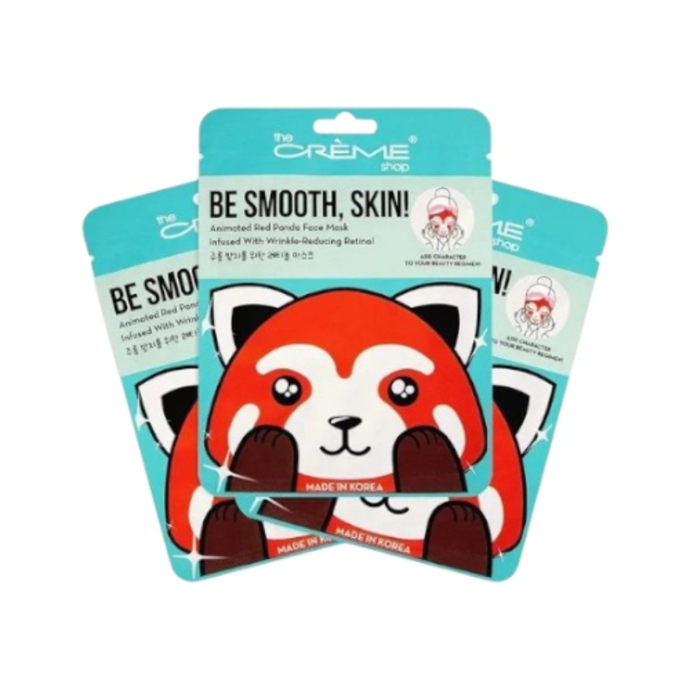 The Crème Shop Be Smooth, Skin! Animated Red Panda Face Mask
